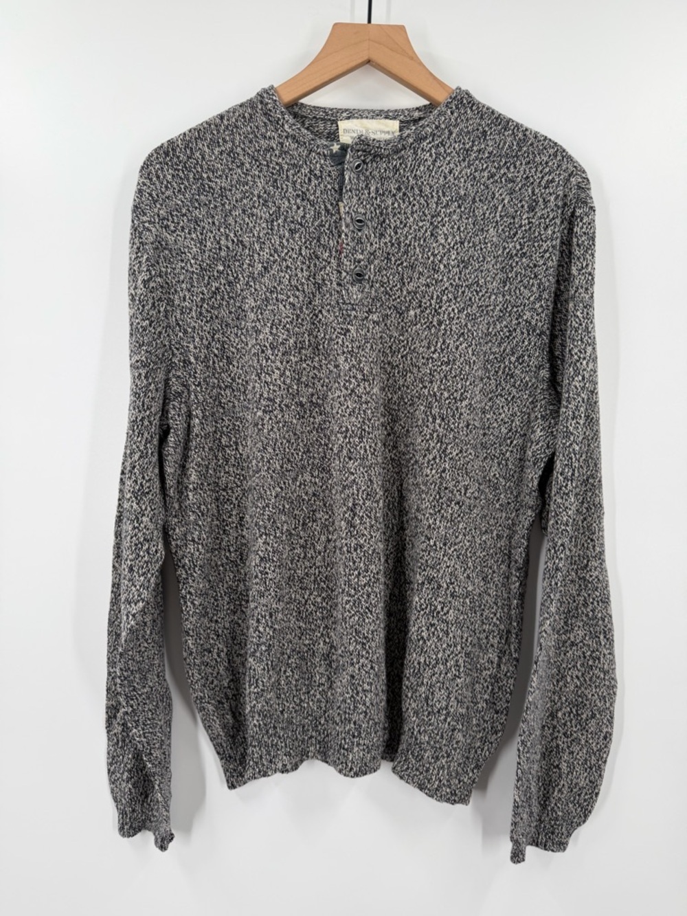 Denim & Supply Ralph Lauren Linen Cotton Sweater USA Flag Detail